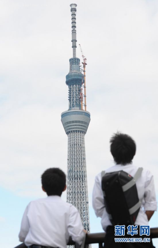 日本"东京天空树"新电视塔明年5月开业