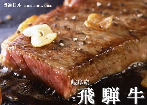 日本岐阜县的美食飞騨牛肉